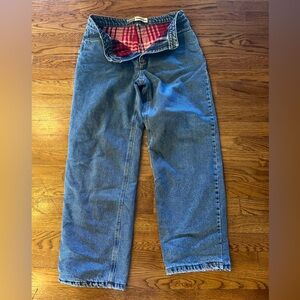 Warm Guide Series Fleece Lined Denim Jeans